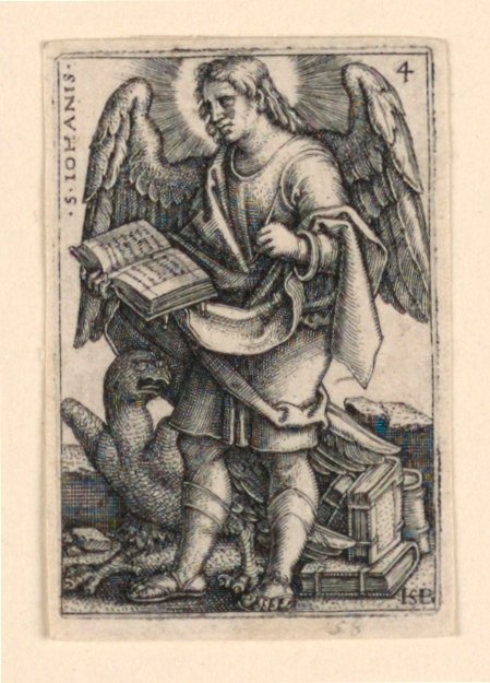 St. Johannes, uit De Vier Evangelisten door Hans Sebald Beham