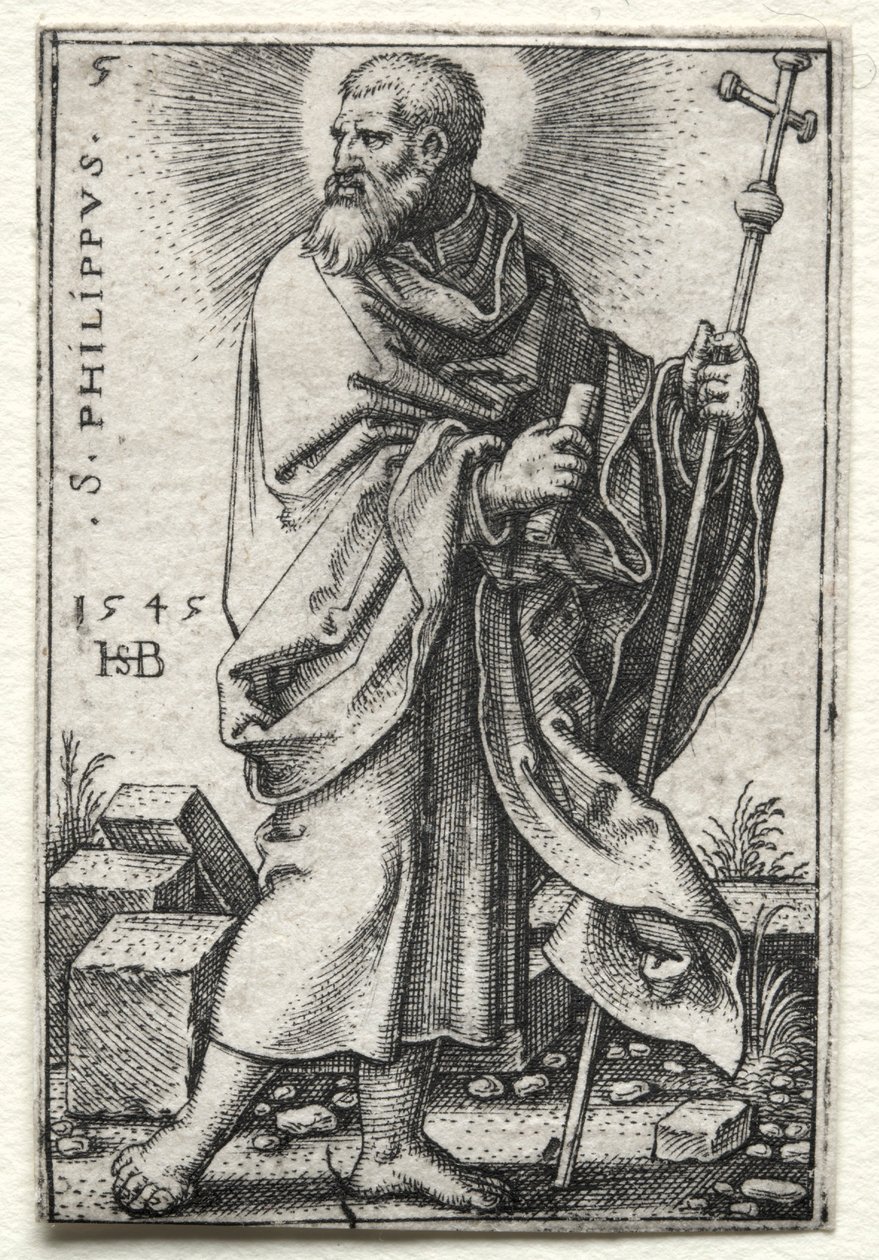 St. Philip, 1545-1546 door Hans Sebald Beham
