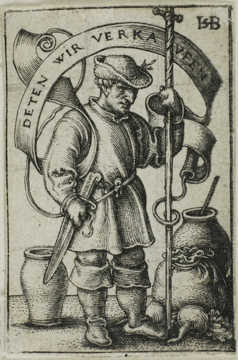 De marktboer door Hans Sebald Beham