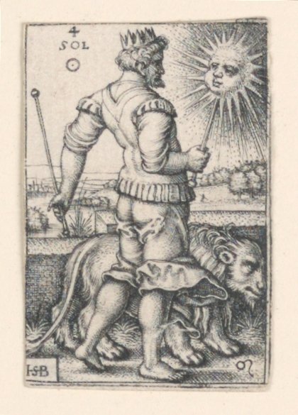 De Zon, uit De Zeven Planeten door Hans Sebald Beham