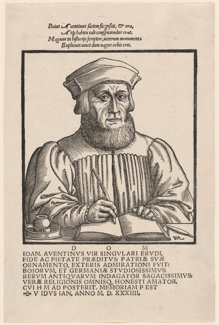 Johann Aventinus Johann Turmair door Hans Sebald Lautensack