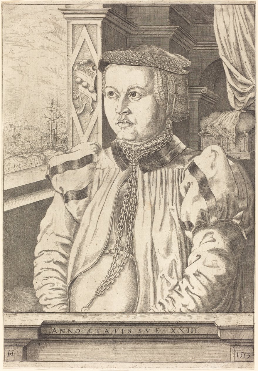 Lady von Eckh geboren Piencsenau door Hans Sebald Lautensack