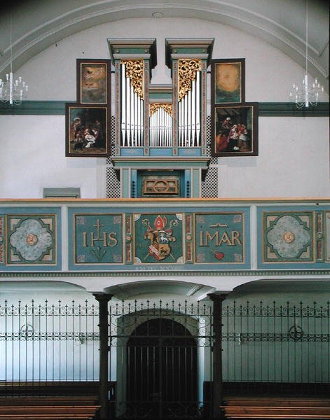Orgel in het klooster, c.1641 door Hans Sichelbein Sichelbein