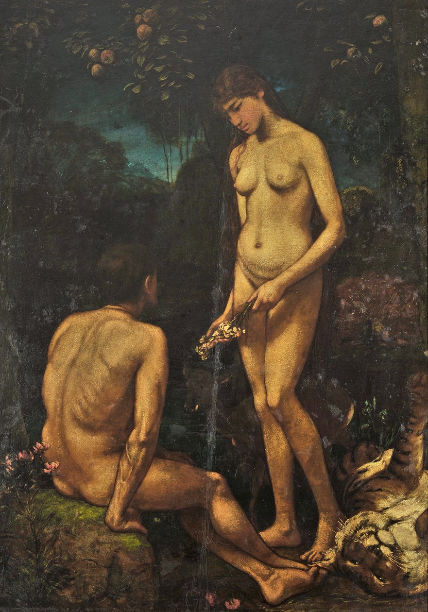 Adam en Eva door Hans Thoma