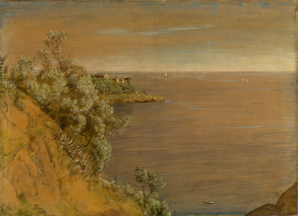 Bij Lerici aan de Golf van La Spezia door Hans Thoma