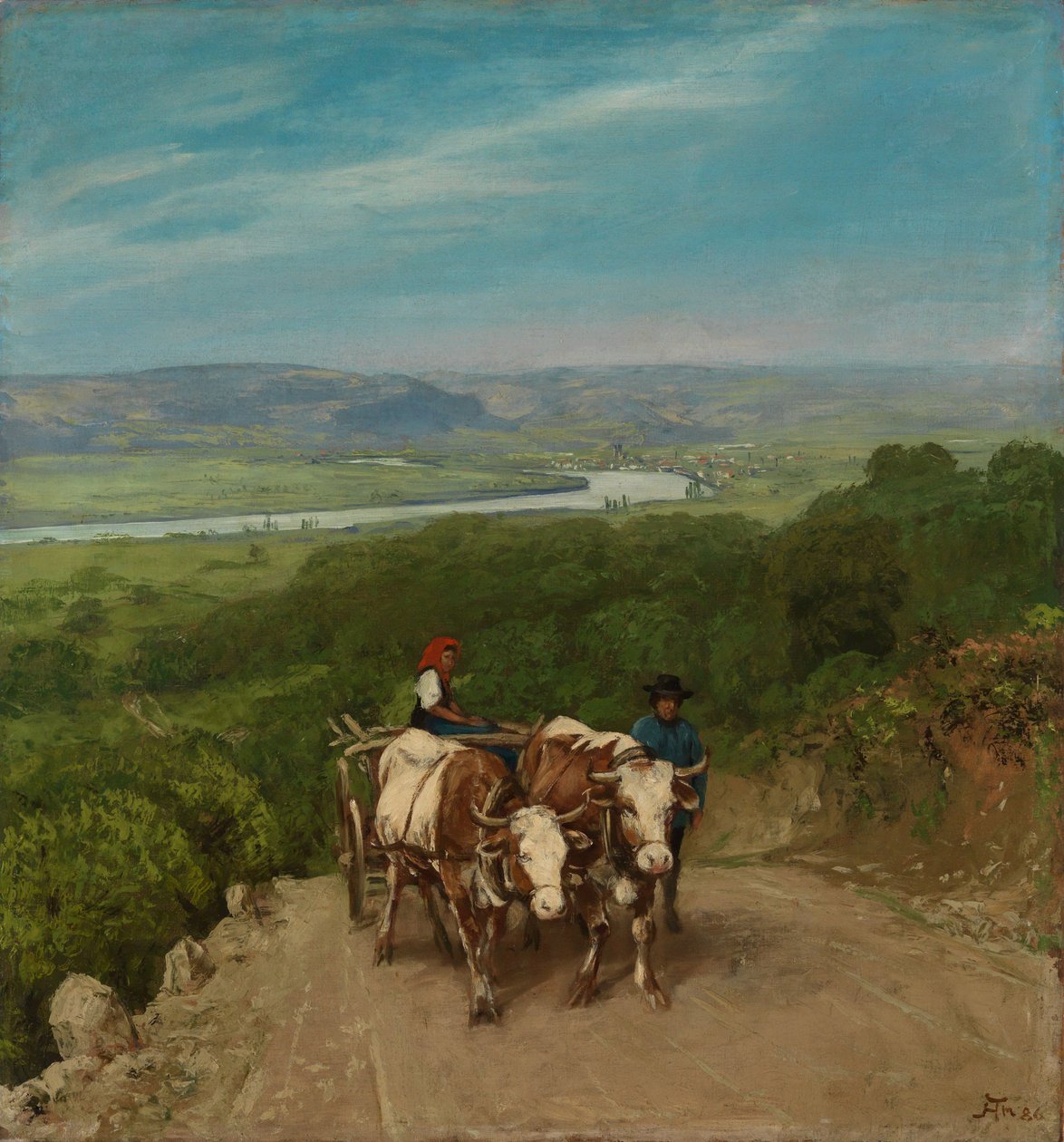 Bergopwaarts door Hans Thoma