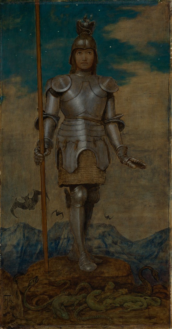 De heilige ridder Georg door Hans Thoma