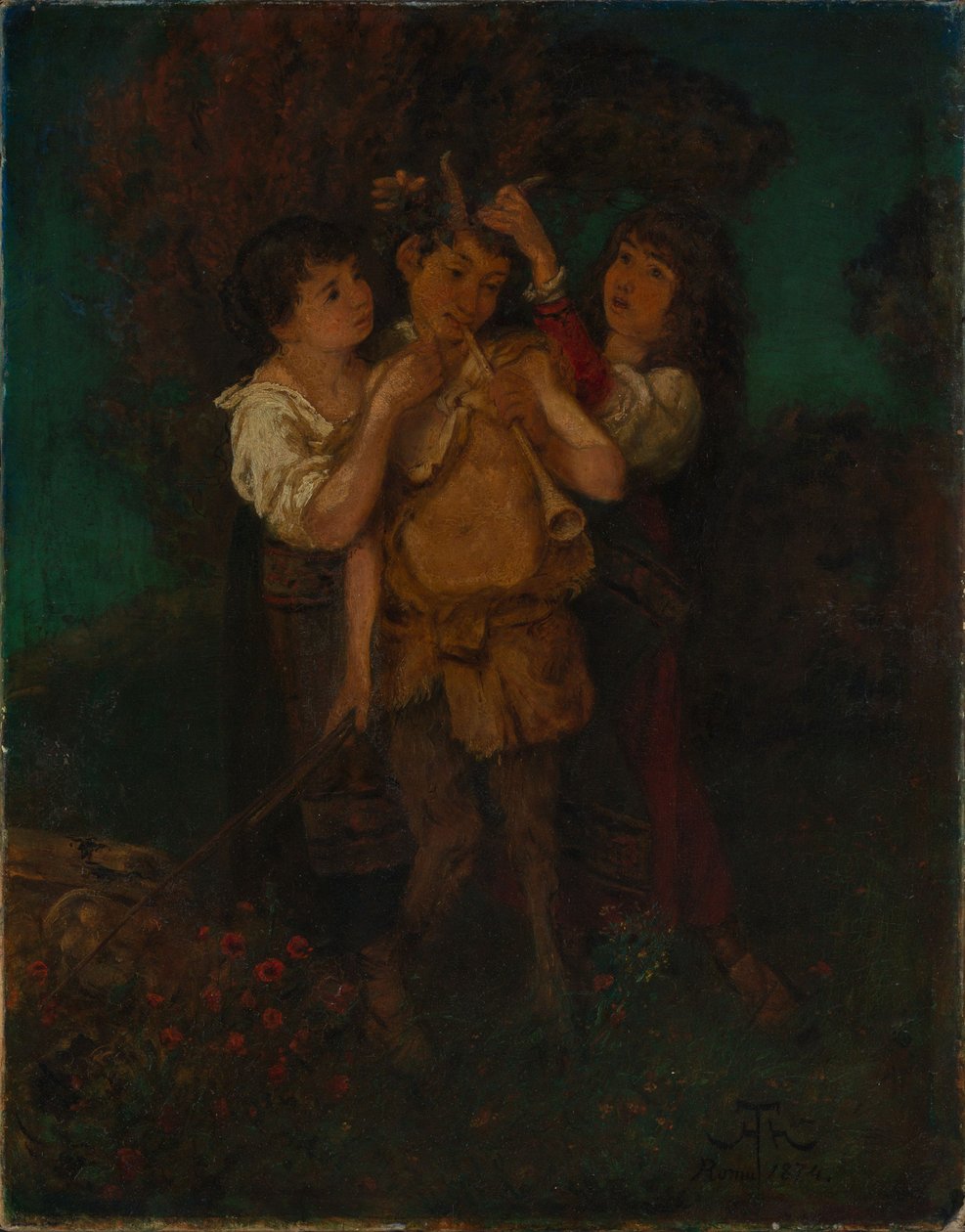 De veelgeprezen Pan door Hans Thoma