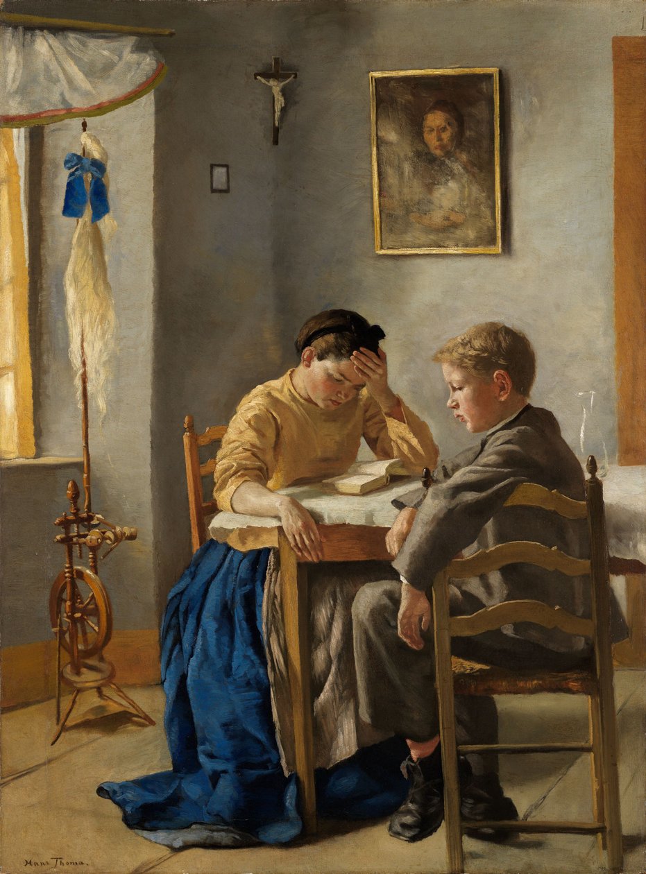 De broers en zussen door Hans Thoma