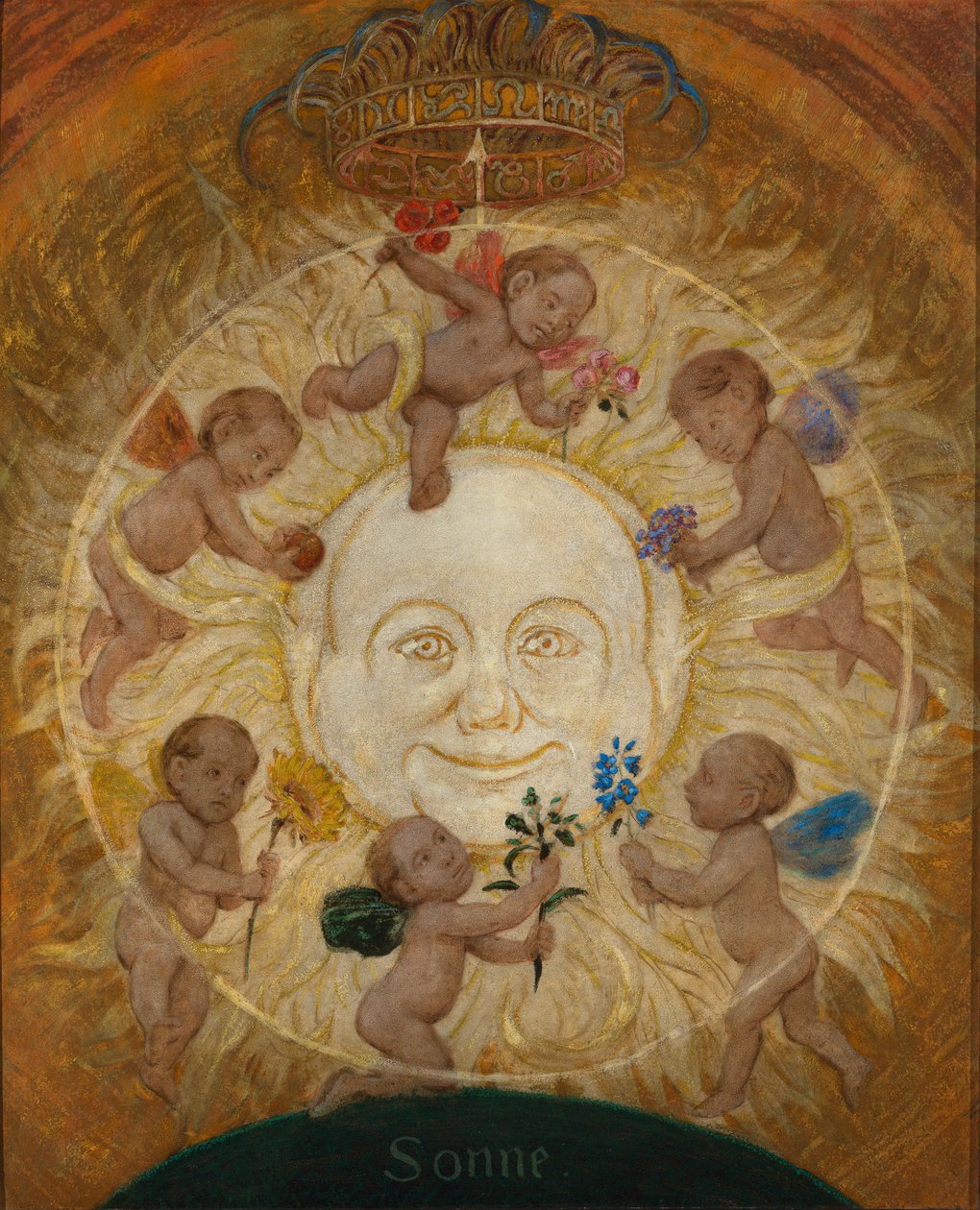 De zon door Hans Thoma