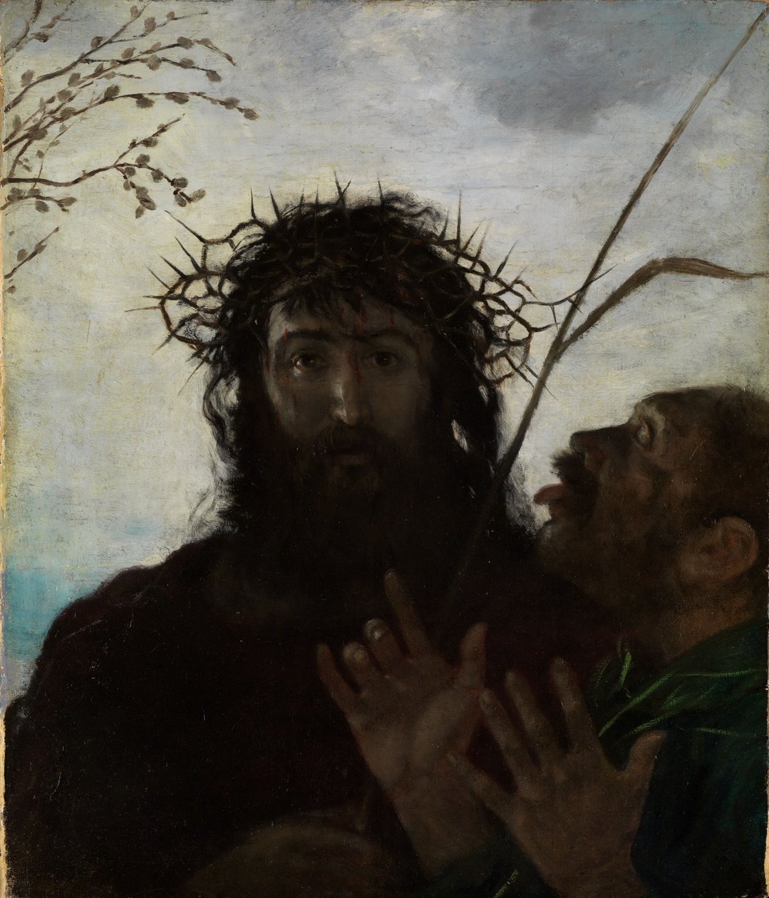 De bespotting van Jezus door Hans Thoma