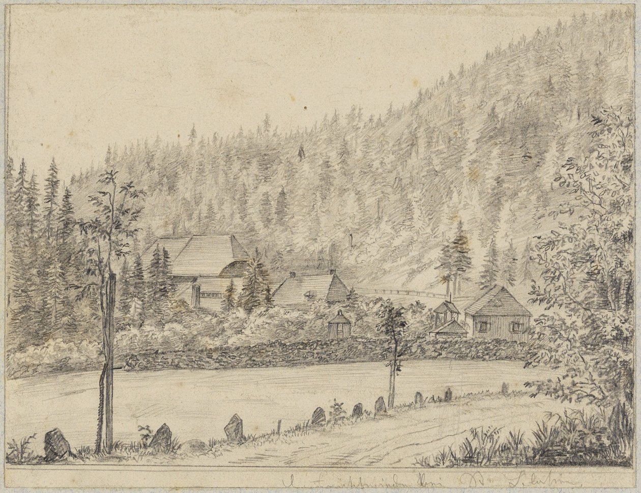 Hamerfabriek bij St. Blasien door Hans Thoma