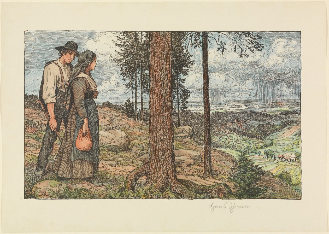 Zonder thuis door Hans Thoma