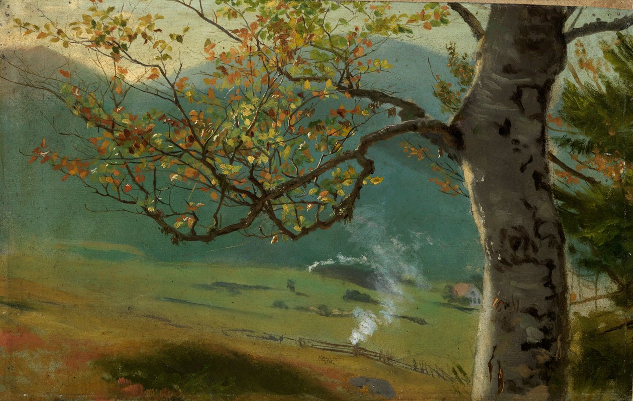 Herfstboom bij Wiesental door Hans Thoma
