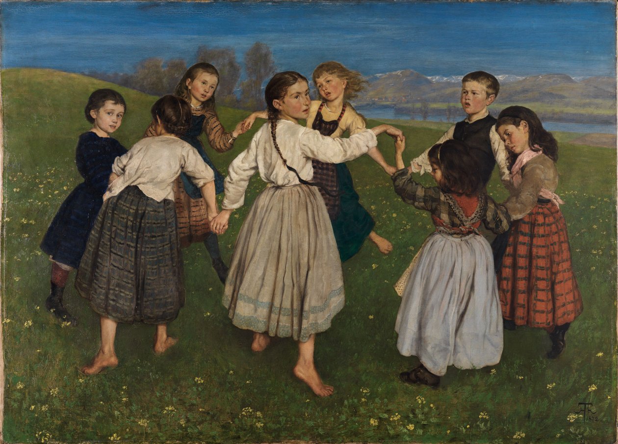 Kinderdans door Hans Thoma
