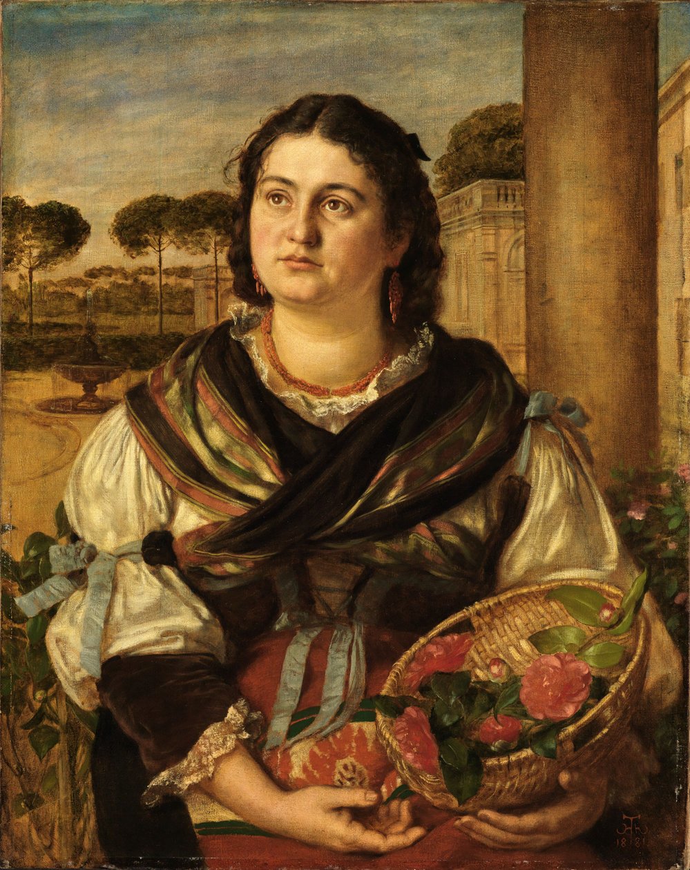 La Giardiniera door Hans Thoma
