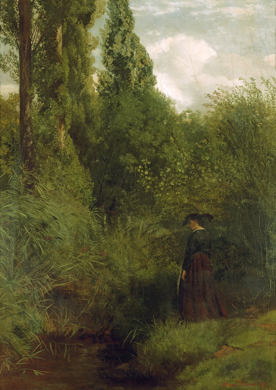 Moeras aan de Rijn door Hans Thoma