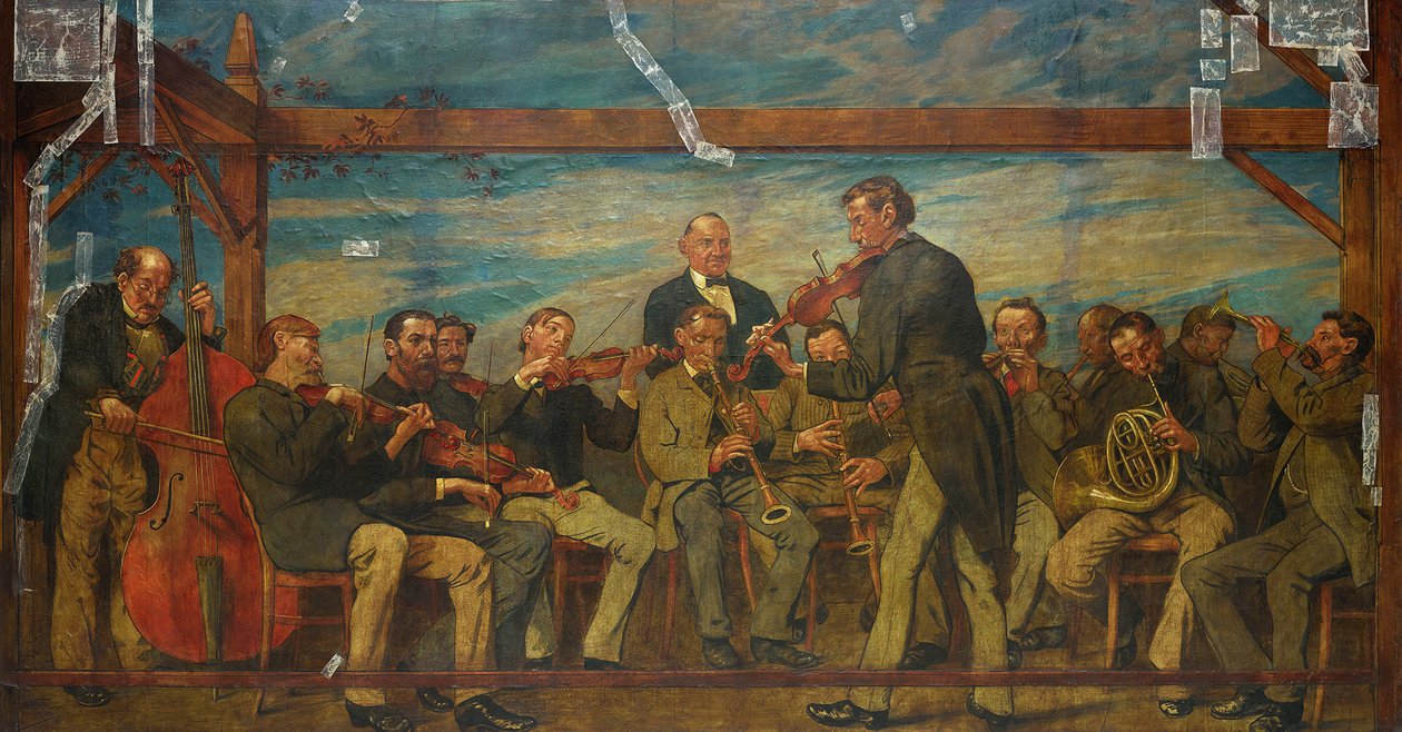 Muziekkapel door Hans Thoma