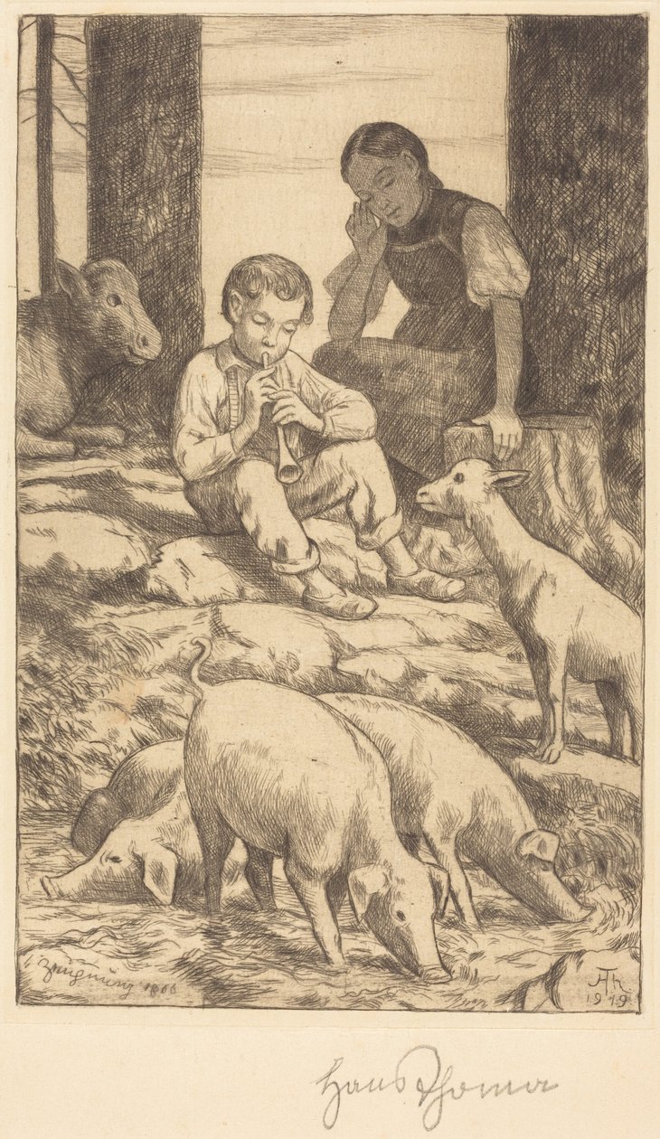 Pastorale door Hans Thoma