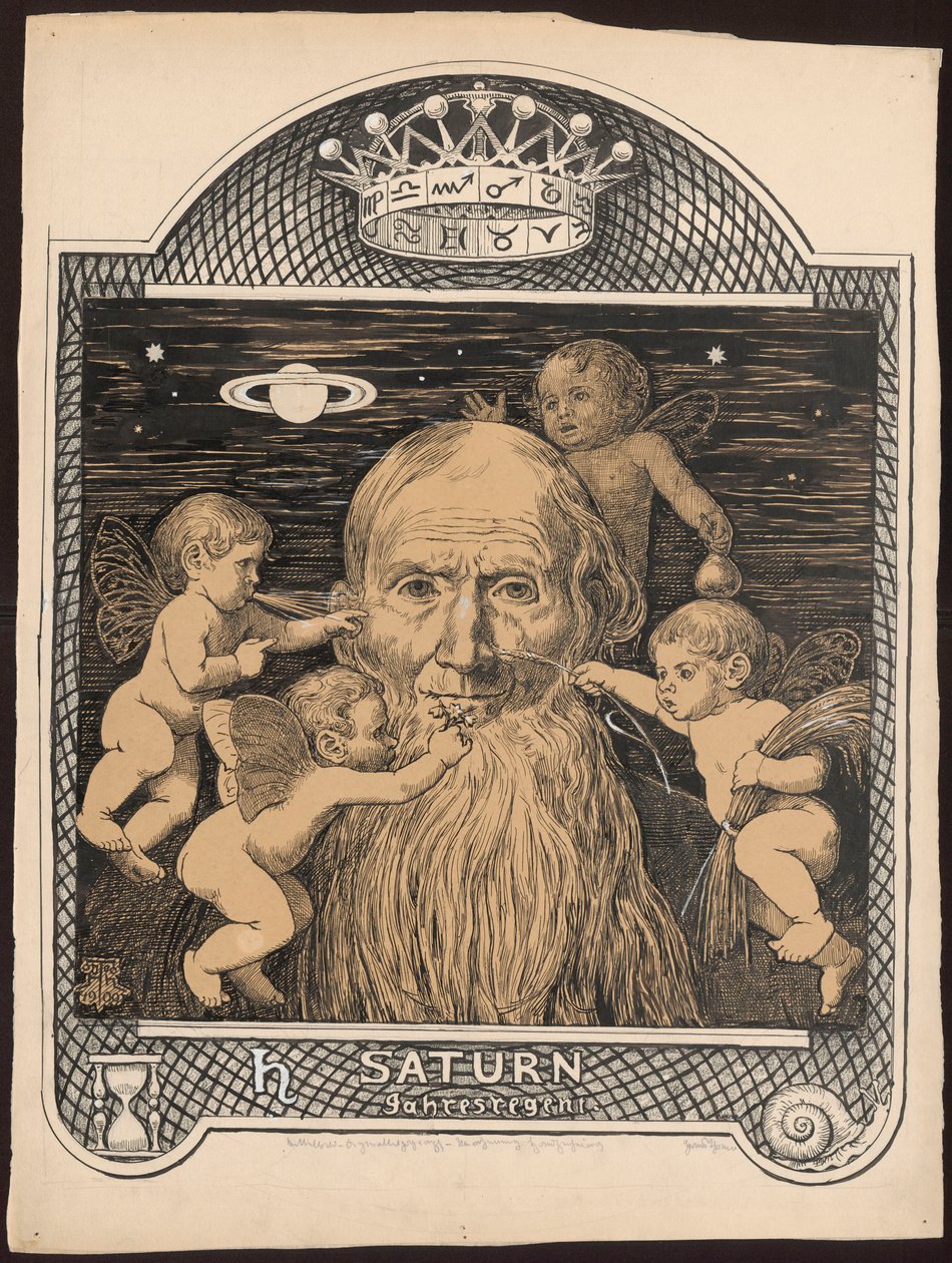 Saturnus door Hans Thoma