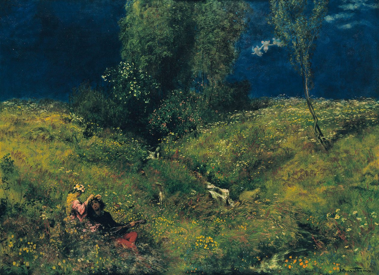 Zomer, 1872 door Hans Thoma