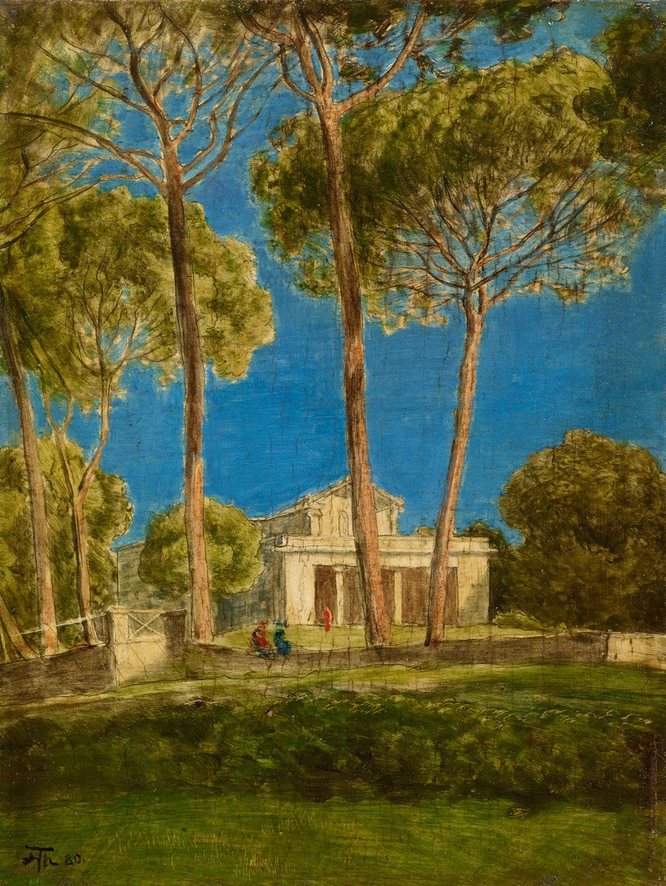Villa Borghese door Hans Thoma