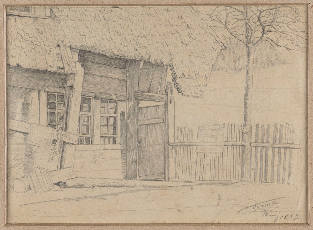 Boerderij in Bernau door Hans Thoma