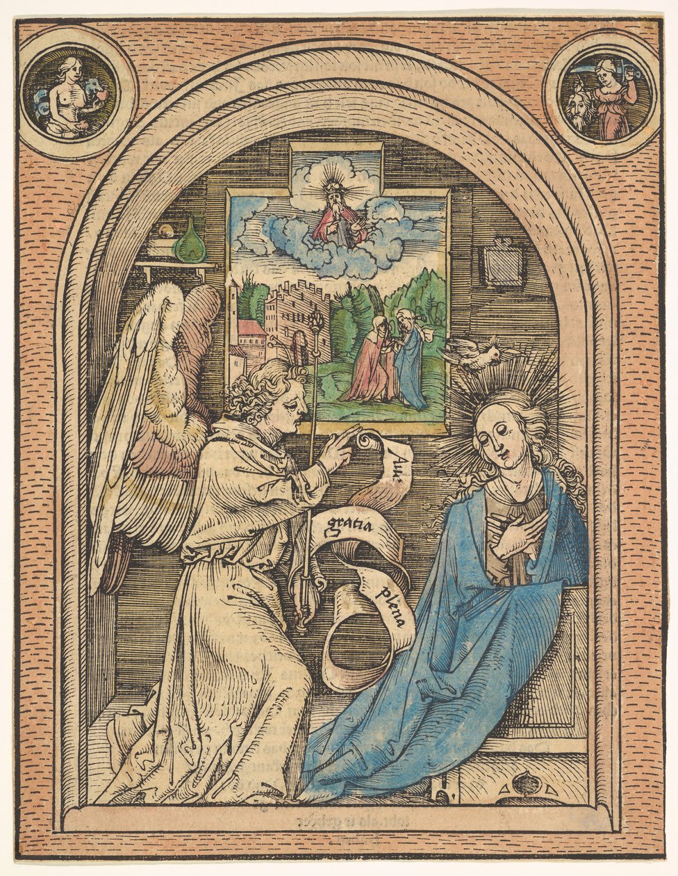 De Annunciatie, laat 15e-begin 16e eeuw door Hans Wechtlin the Elder