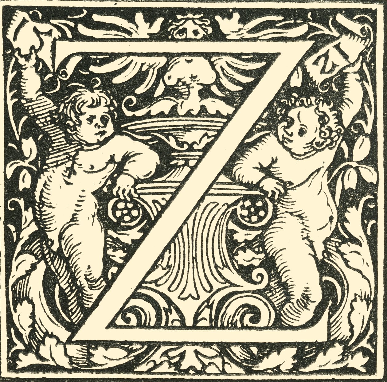 Z - Een Alfabet door Hans Weiditz, ca. 1520-1521, 1908 door Hans Weiditz
