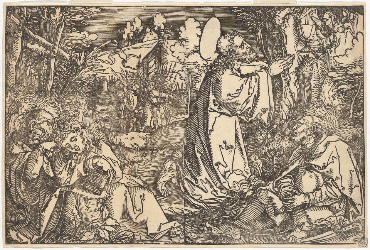 Christus op de Olijfberg door Hans Weiditz, II