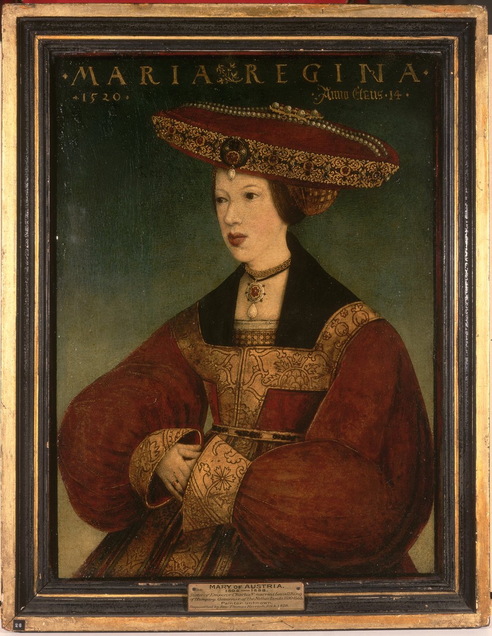 Maria van Oostenrijk, ca. 1520 door Hans or Johan Maler