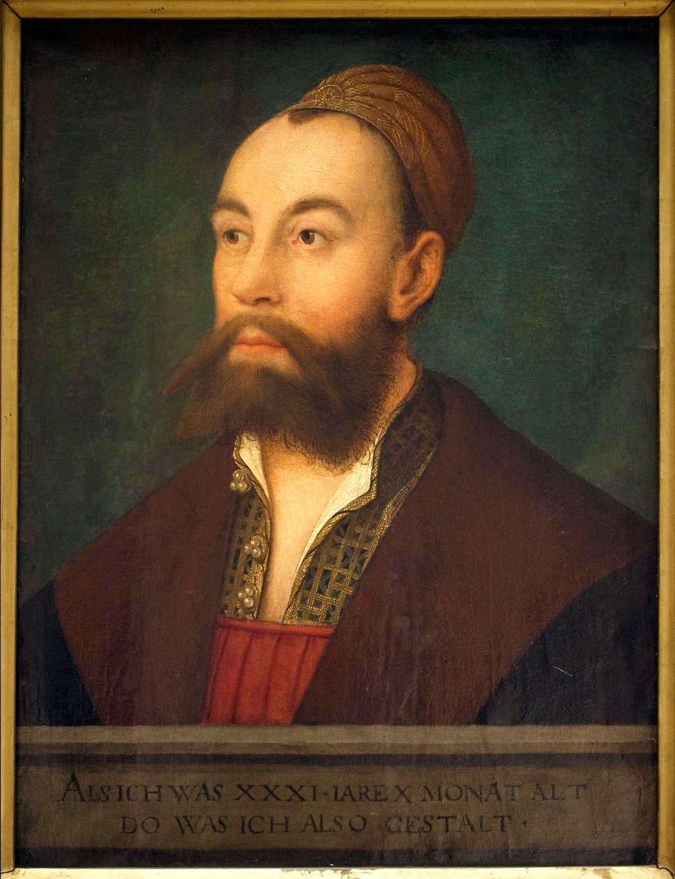 Portret van de bankier Anton Fugger (1493-1560) door Hans or Johan Maler