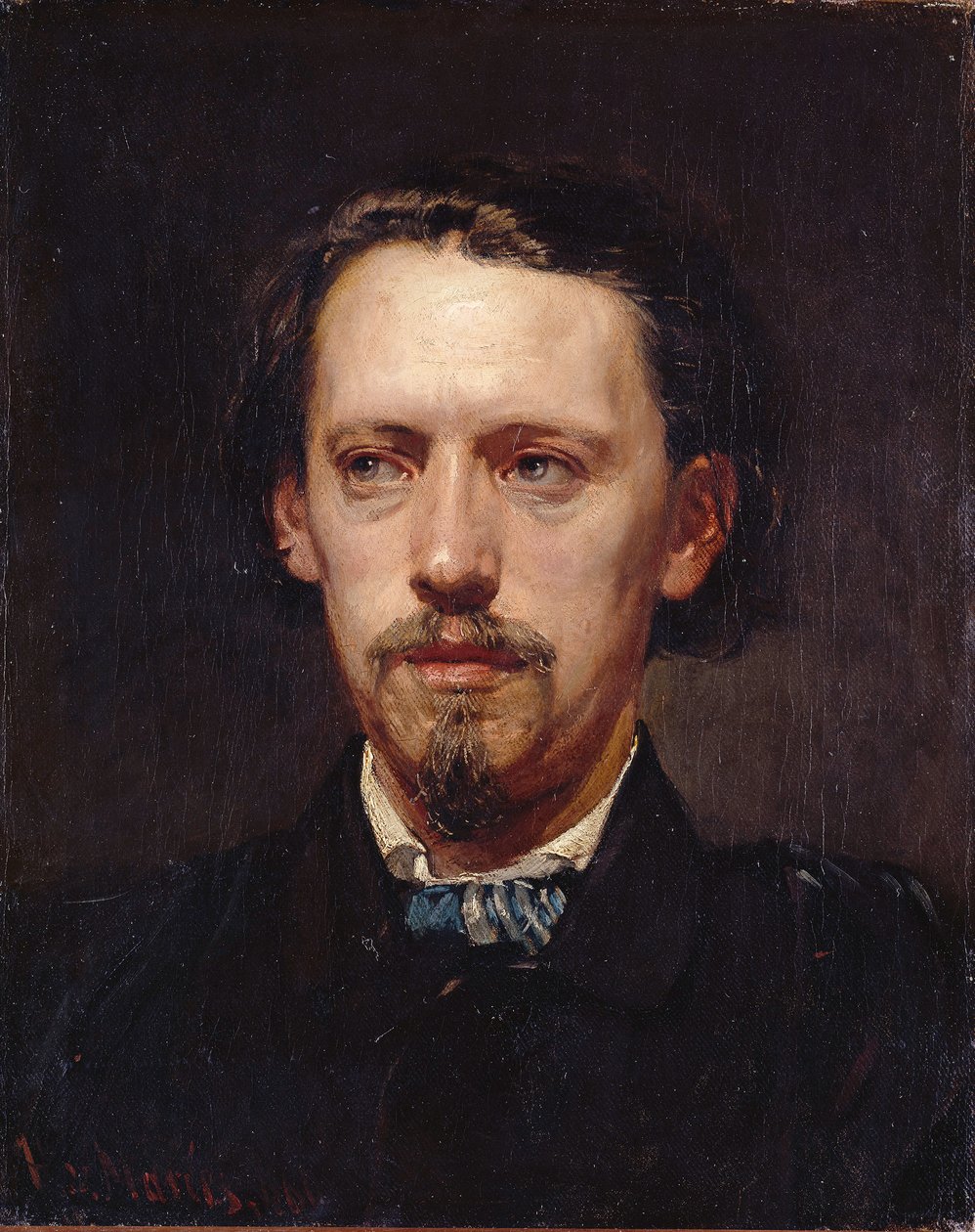 Portret van de schilder Heinrich Heger door Hans von Marées