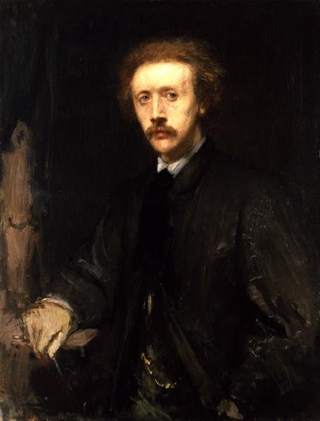 Portret van Konrad Knoll (1829-99), ca. 1863-64 door Hans von Marées