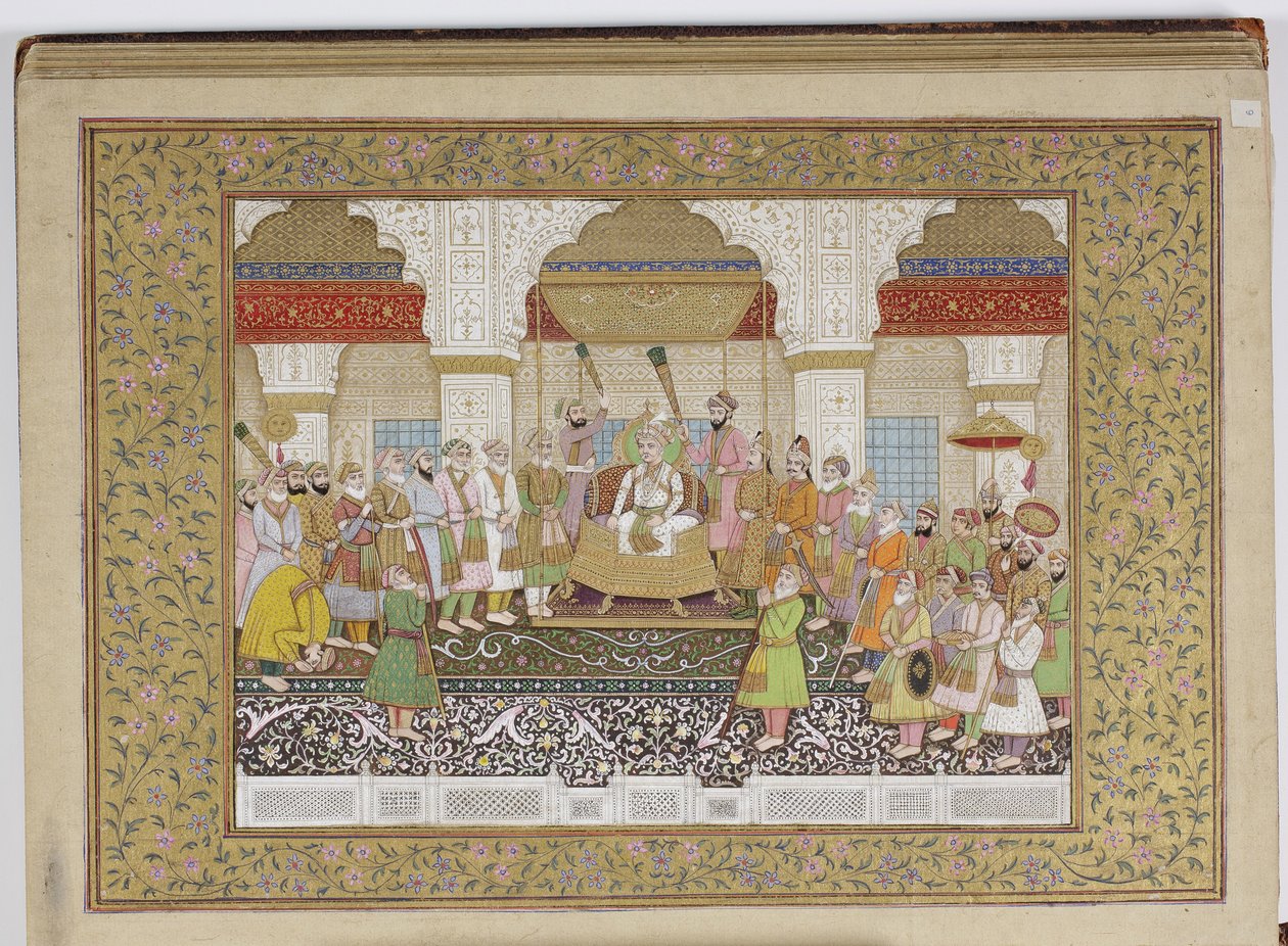 Album van de Mughal dynastieke genealogie, 1855 door Haqim Ahasan Ullah Khan