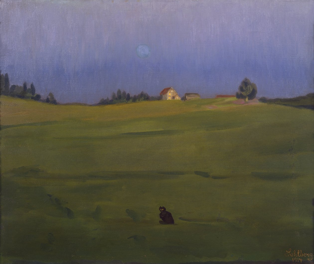 Landweg door Harald Oscar Sohlberg