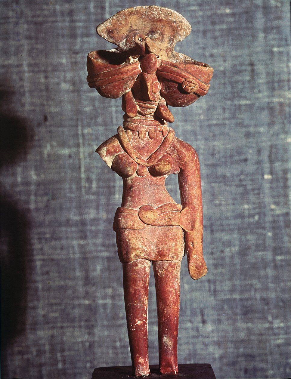 Beeld van een moedergodin, uit Mohenjo-Daro, Indusvallei, Pakistan, 3000-1500 v.Chr. door Harappan