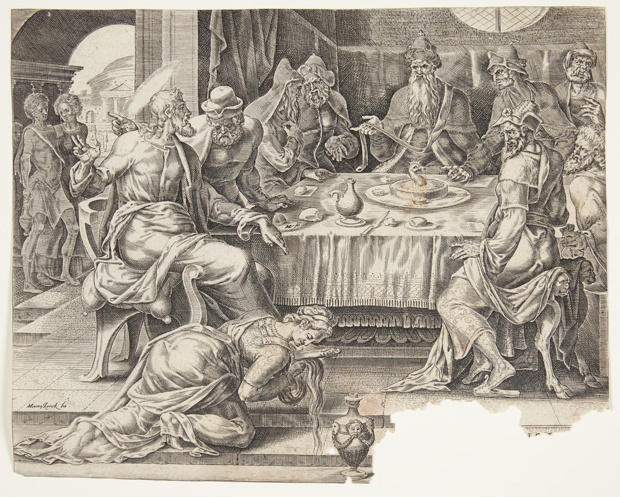 Zalig zijn zij die hongeren en dorsten naar gerechtigheid. De presentatie in de tempel door Harmen Jansz. Muller