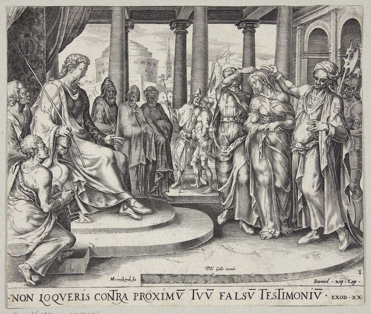 Susanna beschuldigd door de oudsten door Harmen Jansz. Muller