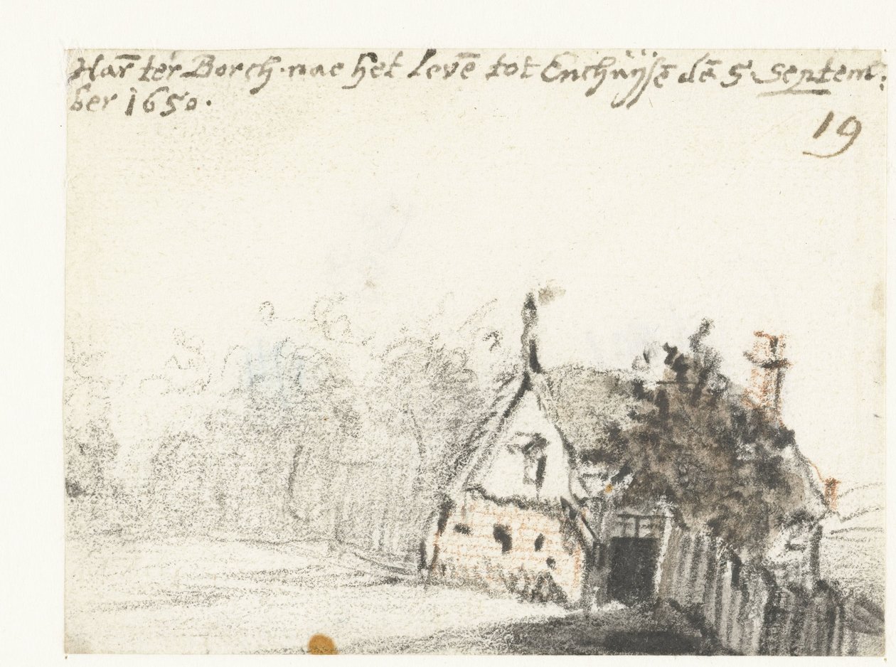 Huis in Enkhuizen door Harmen ter Borch