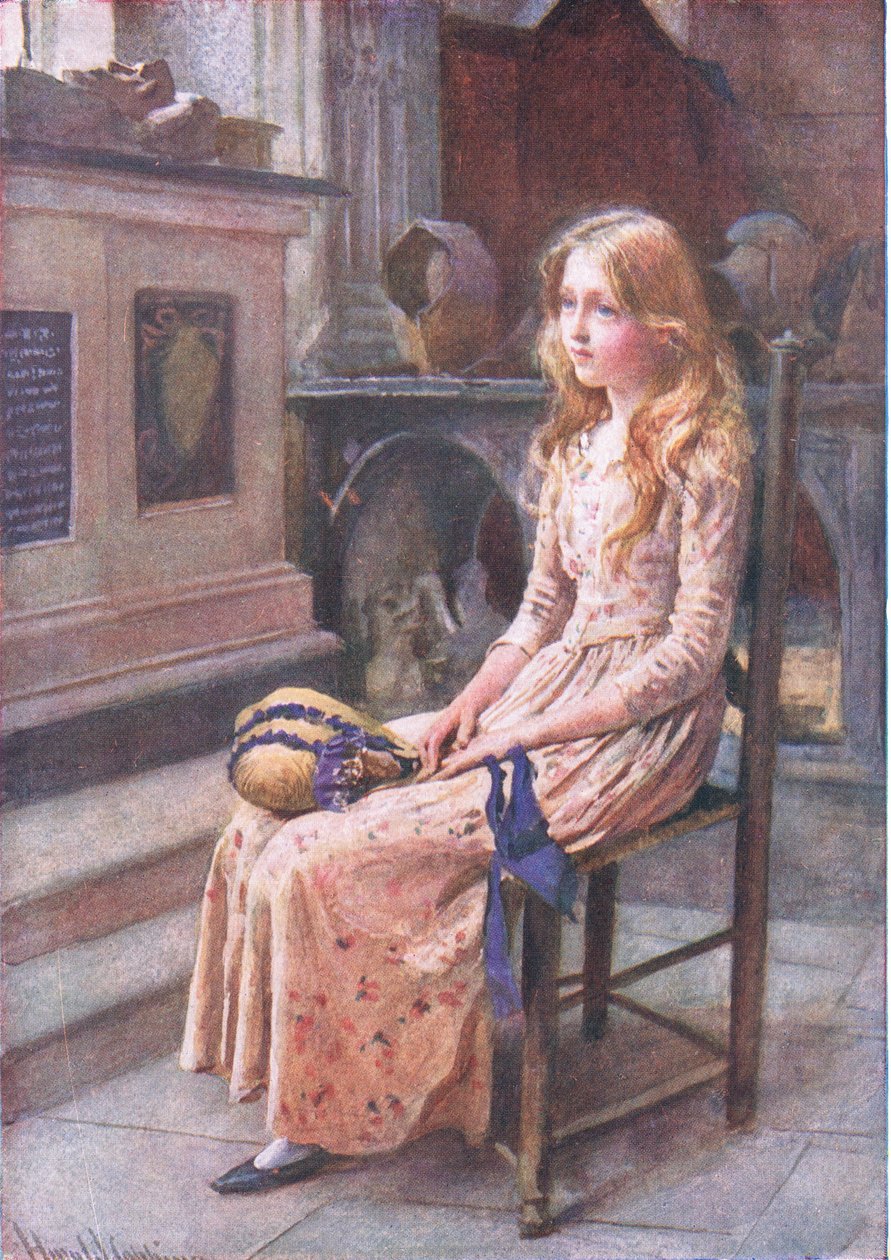 Kleine Nell in de Oude Kerk, illustraties voor 