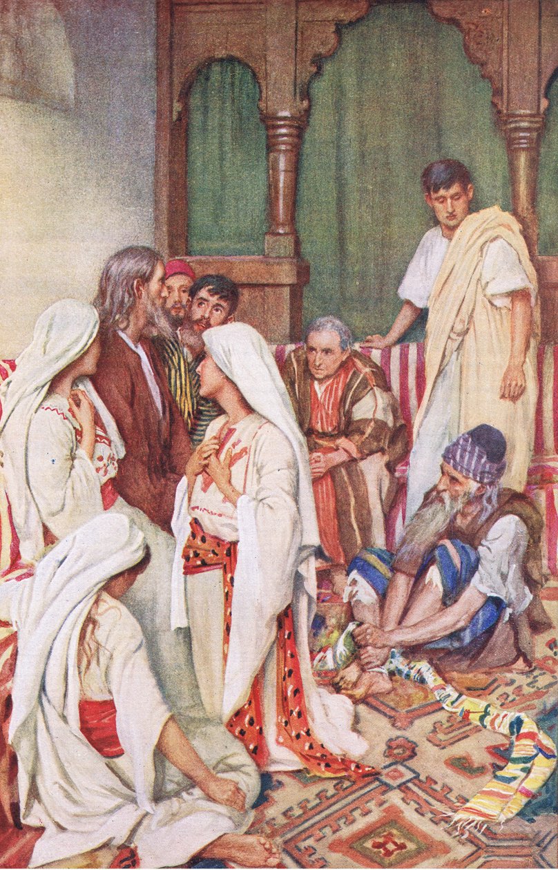 De prediking van Agabus, illustratie uit Harold Copping Pictures: The ...