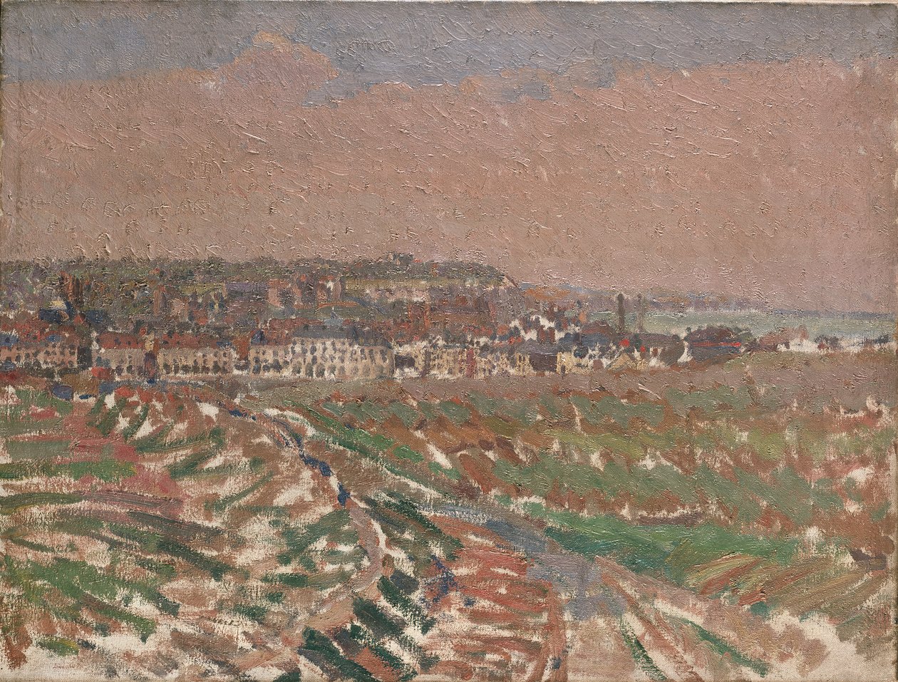 Dieppe vanuit het westen, 1910-1911 door Harold Gilman
