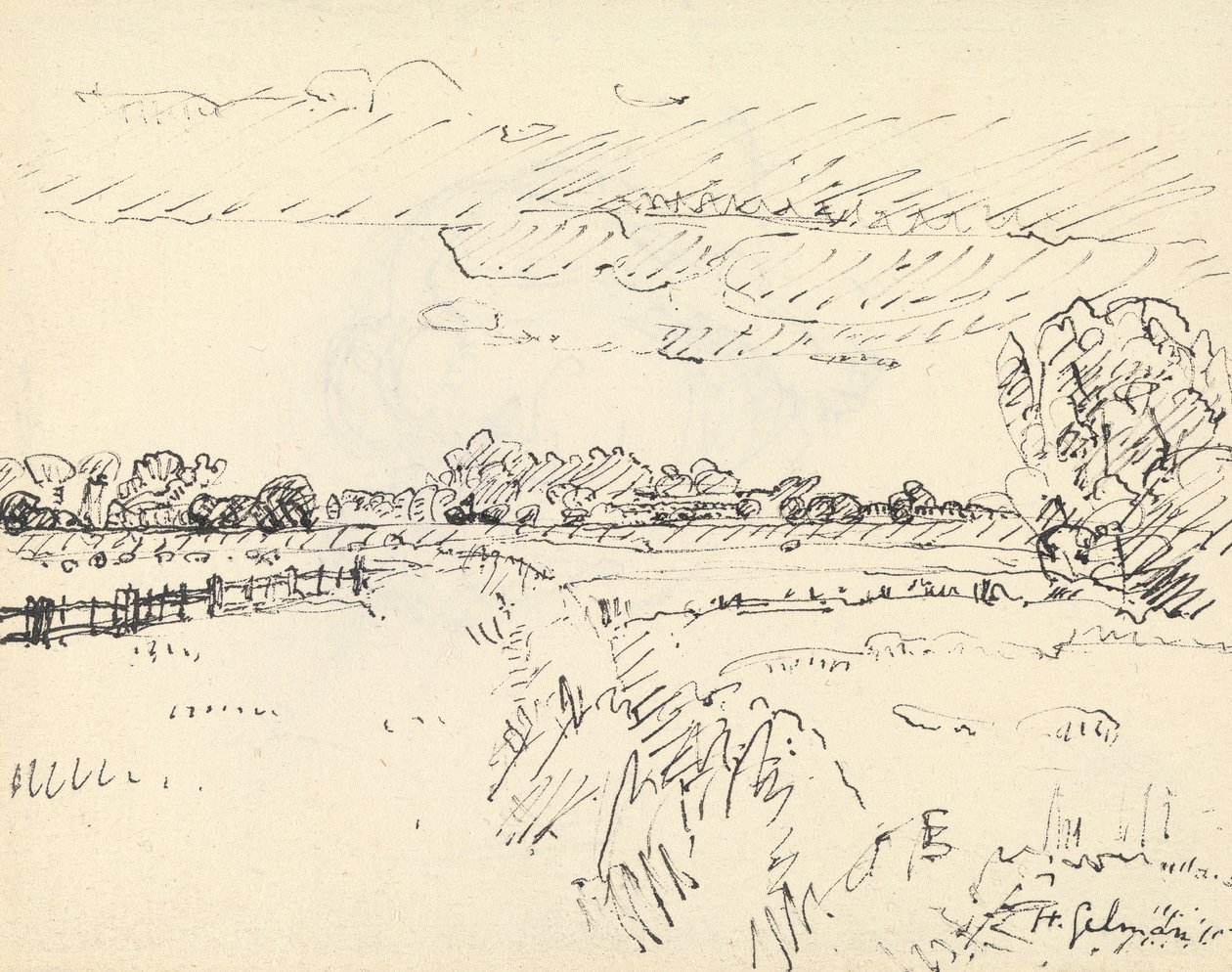 Romney Marsh door Harold Gilman