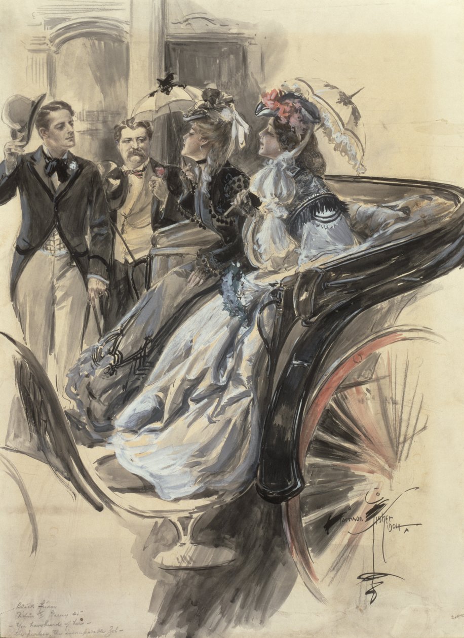 Koetstocht, 1904 door Harrison Fisher