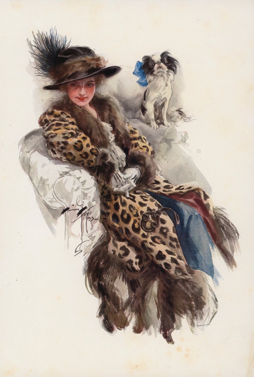 Frontispice (kleurenlitho) door Harrison Fisher
