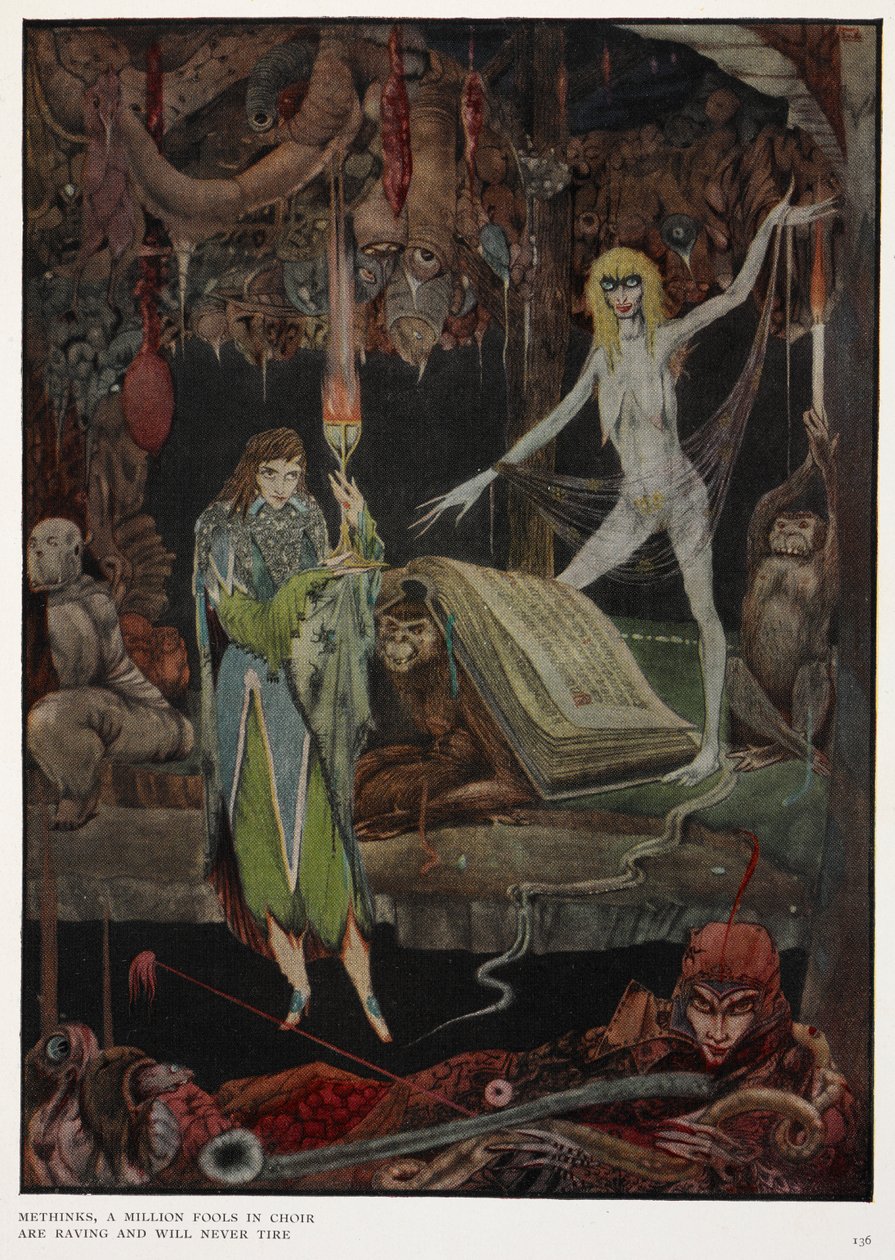 Ik denk, een miljoen dwazen in koor, razend en zullen nooit moe worden door Harry Clarke