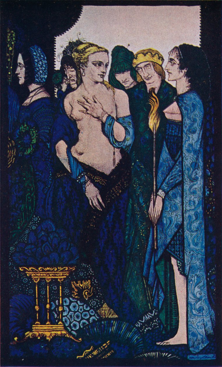 We Noemden Lucrezia Crivelli en Titians Dame, c1910 door Harry Clarke