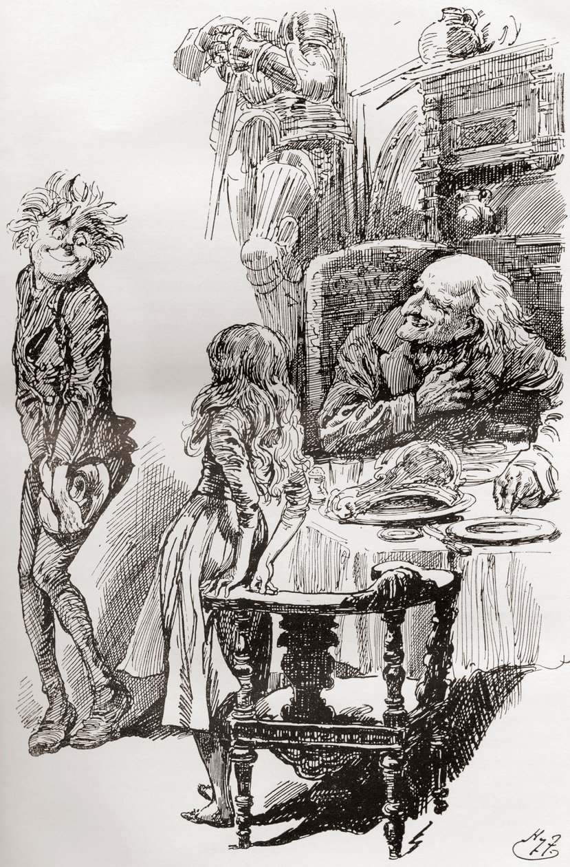 Illustratie voor De Oude Curiositeitenwinkel van Charles Dickens door Harry Furniss
