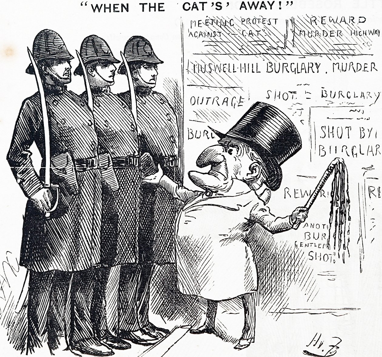 Als de kat van huis is door Harry Furniss